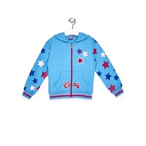 Blue sweatshirt for a girl with stars vyobraziť