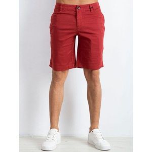 Cotton men´s burgundy shorts vyobraziť