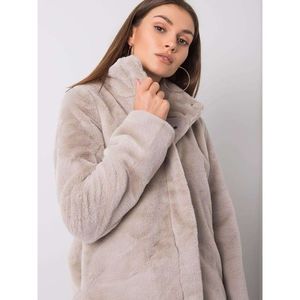 SUBLEVEL Light beige fur jacket vyobraziť