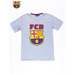 Gray men´s t-shirt with the FC BARCELONA motif vyobraziť