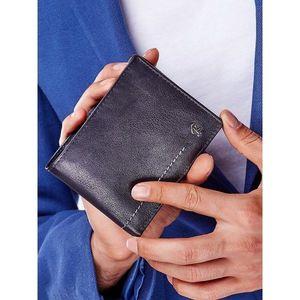 Soft black leather men´s wallet vyobraziť