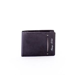 Black leather wallet with a slit vyobraziť