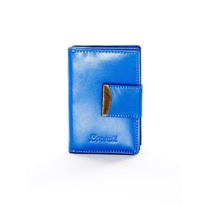 Wallet with a decorative blue flap vyobraziť