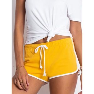 Dark yellow sweat shorts vyobraziť