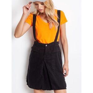 Graphite skirt with suspenders vyobraziť