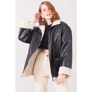 BSL Black women´s sheepskin coat vyobraziť