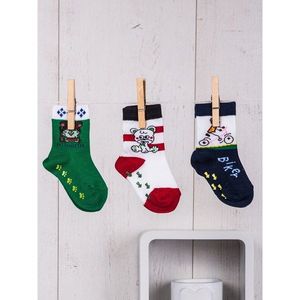 3-pack multicolored baby socks set vyobraziť