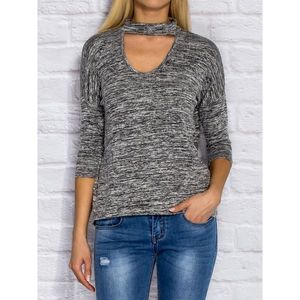 Gray choker blouse vyobraziť