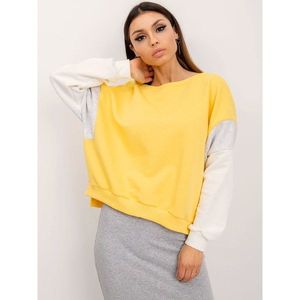 Yellow women´s cotton sweatshirt RUE PARIS vyobraziť