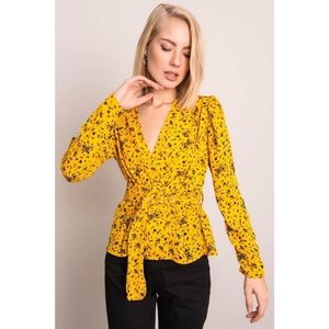 BSL Yellow patterned blouse vyobraziť