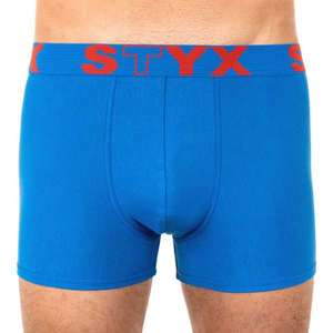 Men's boxers Styx sport rubber blue (G967) vyobraziť