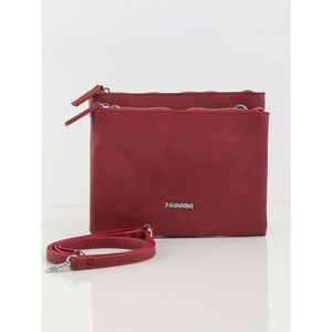 Dark red eco leather satchel vyobraziť