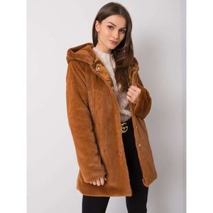RUE PARIS Brown fur coat vyobraziť