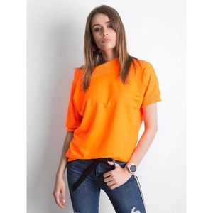 Orange fluo cotton blouse vyobraziť