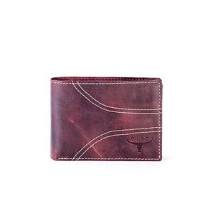 Leather wallet with brown stitching vyobraziť