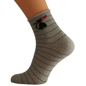 Bratex Woman's Socks D-948 Light Melange vyobraziť