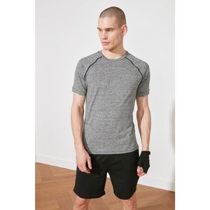 Trendyol Anthracite Male Slim Fit Bike Collar Short Sleeve T-Shirt vyobraziť