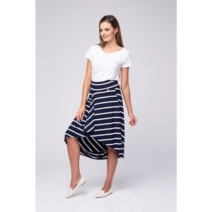 Look Made With Love Woman's Skirt 17 Saint Tropez Navy Blue/White vyobraziť