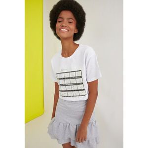 Trendyol White Printed Tweety Licensed Basic Knitted T-Shirt vyobraziť