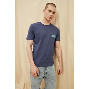 Trendyol Navy Blue Male 100% Organic Cotton T-Shirt vyobraziť