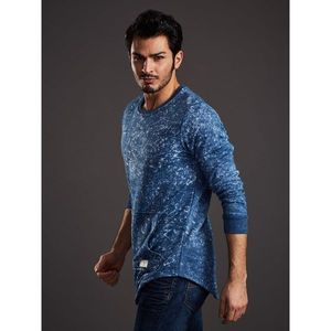 Men's blue stonewashed sweatshirt vyobraziť