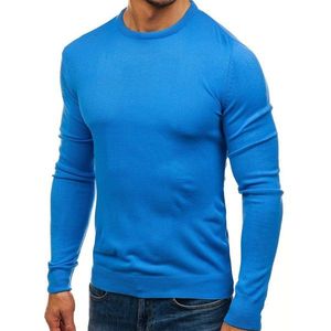 Fashionable men's sweater - light blue, vyobraziť