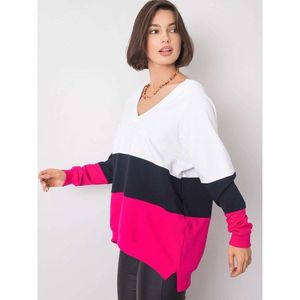 Dámsky sveter Fashionhunters Color Block vyobraziť
