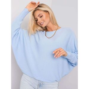 SUBLEVEL Light blue oversized sweater vyobraziť