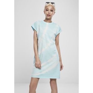 Dámske šaty URBAN CLASSICS Ladies Tie Dye Dress aquablue Veľkosť: XL, Pohlavie: dámske vyobraziť