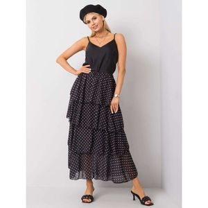OH BELLA Black skirt with polka dots vyobraziť