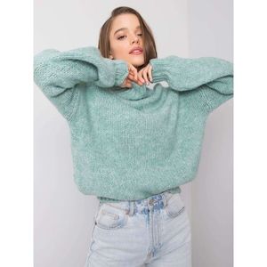 Ladies mint turtleneck sweater vyobraziť
