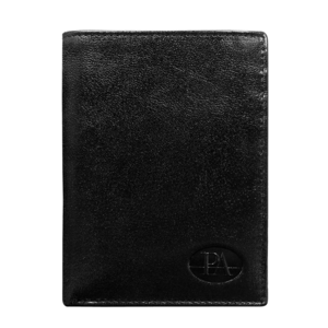 Men´s black leather wallet without a clasp vyobraziť