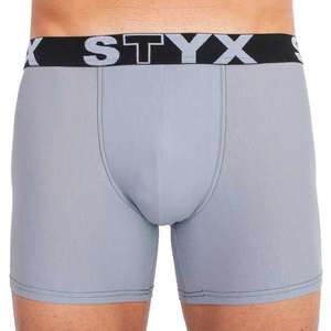 Men's boxers Styx long sports rubber light gray (U1067) vyobraziť