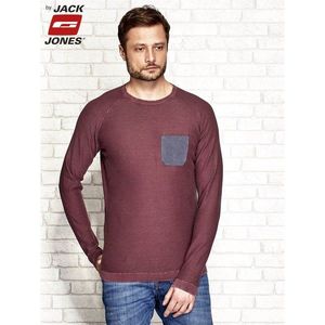 Men´s maroon sweater with a pocket vyobraziť