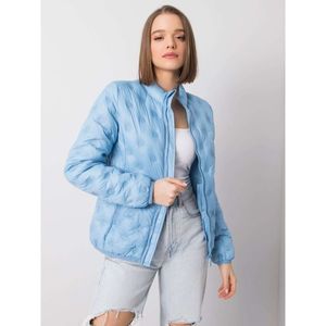 Light blue transitional jacket without a hood vyobraziť
