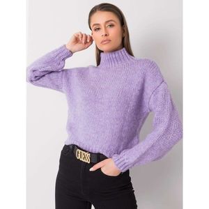 Ladies´ light purple turtleneck sweater vyobraziť