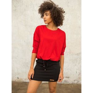 Red oversized FOR FITNESS blouse vyobraziť