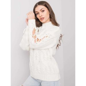 Ecru sweater with braids vyobraziť