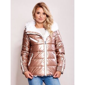 Pink metallic winter jacket vyobraziť