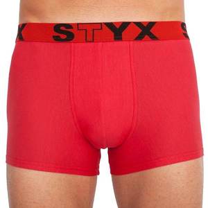 Men's boxers Styx sports rubber oversize red (R1064) vyobraziť