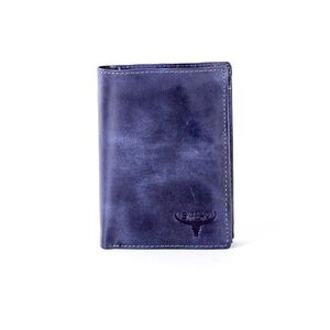 Shaded navy blue leather wallet vyobraziť