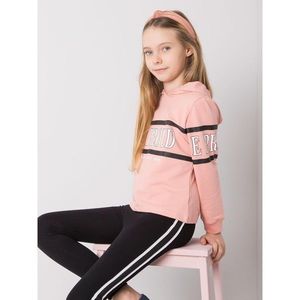Dusty pink cotton sweatshirt for a girl vyobraziť