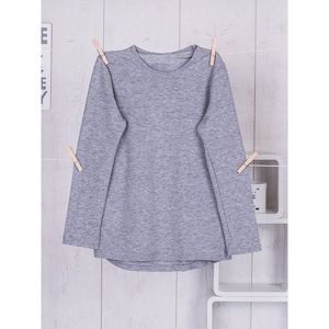 Gray children´s blouse with long sleeves vyobraziť