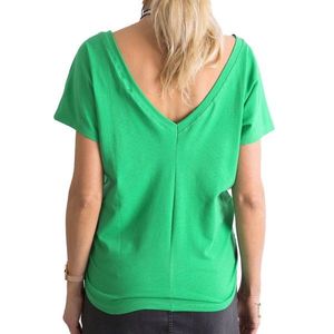 Green back neck T-shirt vyobraziť