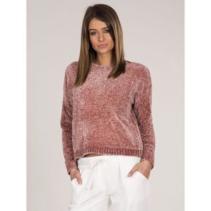 Women´s pink chenille sweater vyobraziť