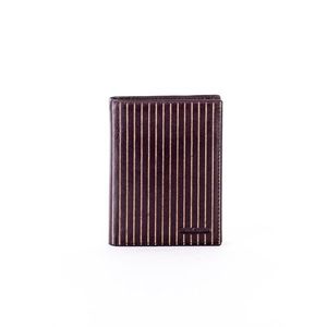 Brown striped wallet for a man vyobraziť