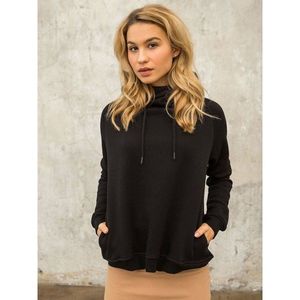 Black women´s FOR FITNESS sweatshirt with a hood vyobraziť