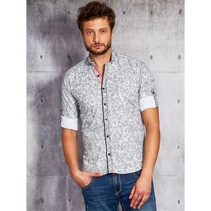 Men´s shirt with a fine pattern in graphite vyobraziť