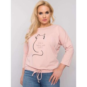 Dirty pink women´s cotton blouse vyobraziť