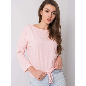 Women´s pink melange cotton blouse vyobraziť